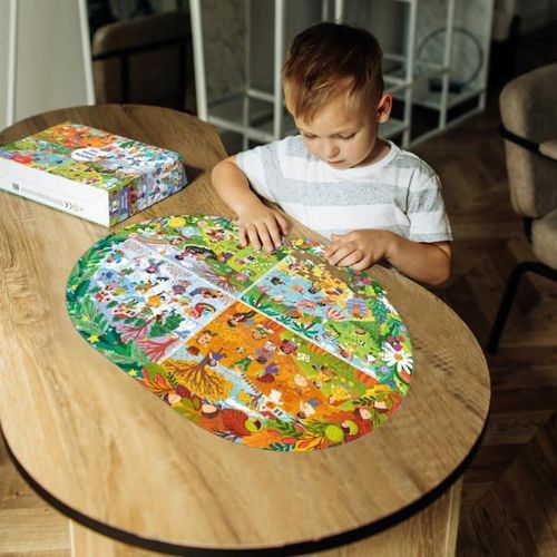 купить Головоломка Dodo 300607 Puzzle educativ: Anotimpurile anului, 100el в Кишинёве 