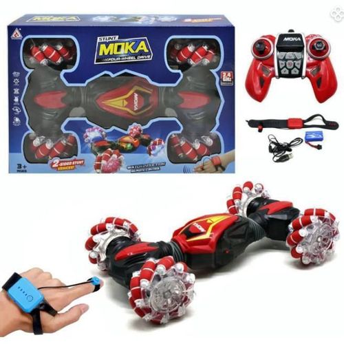 cumpără Jucărie cu telecomandă New World 2057 Masina STUNT Rock Crawler cu T/C, rosie, 2407D în Chișinău 
