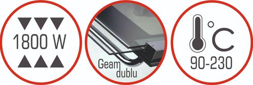 cumpără Mini cuptor electric Albatros A45B2 Black în Chișinău 