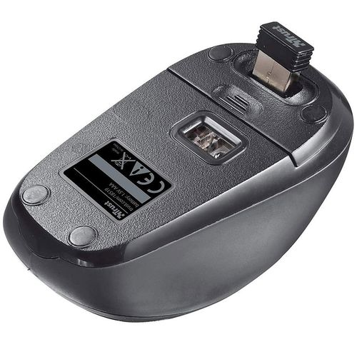купить Мышь Trust Yvi Dual Mode Wireless Mouse, Bluetooth/2.4GHz wireless mouse: use your preferred connection method or use both to switch between devices, Black, TR-24208 в Кишинёве 