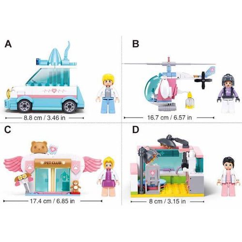 купить Конструктор Sluban B1212 Clinica veterinară (în as.) в Кишинёве 