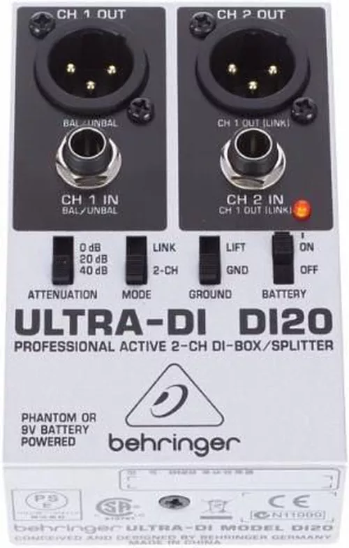 cumpără DJ controller Behringer DI20 Active 2-Channel DI boxActive în Chișinău 