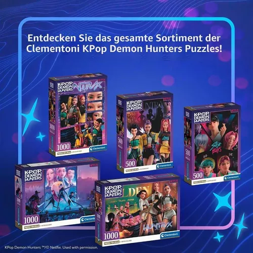 купить Пазл Clementoni Puzzle 1000 Kpop Demon Hunters (37121) в Кишинёве 