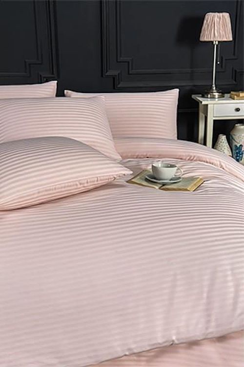 cumpără Textile de casă Promstore 53380.6 Lenjerie de pat Euro 2 NH Stripe Satin, roz în Chișinău 