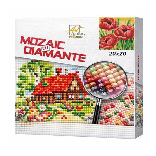 купить Картина по номерам Art Gallery BJ844 Mozaic cu diamante 20x20cm Maci aprinsi в Кишинёве 