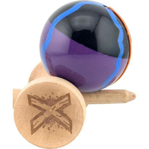 купить Активная игра Essa 163832 Kendama Flippy X Original, 7х6х18cm, negru-mov cu linii в Кишинёве 