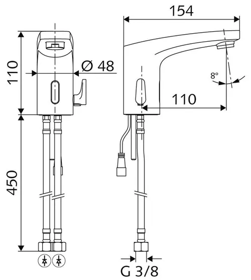 cumpără Baterie lavoar Schell Trend E HD-M lavoar senzor 9V (021700699) în Chișinău 