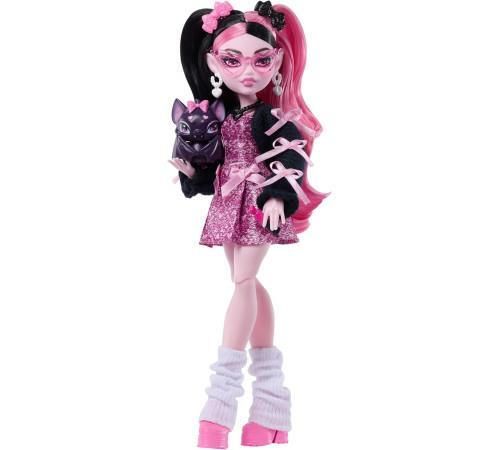 купить Кукла Mattel JHK29 Monster High, Draculaura cu liliac de companie в Кишинёве 
