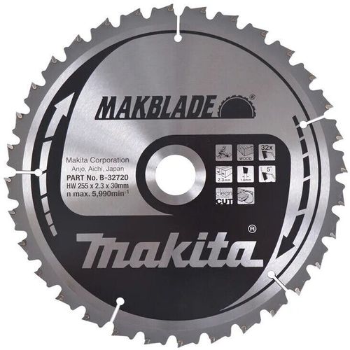 cumpără Disc de tăiere Makita B-32720 Disc ferastrau circ makblade lemn 255x30x32 în Chișinău 