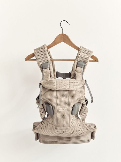 Анатомический рюкзак-кенгуру BabyBjorn One Air Greige, 3D Mesh 
