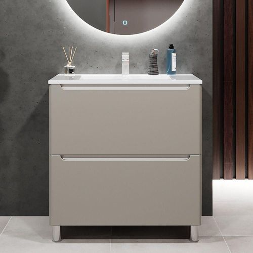 купить Шкаф под умывальник Bayro Bergamo под столешницу / под умывальник Allegro 800 light grey в Кишинёве 