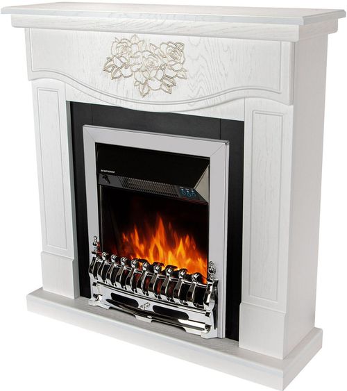 купить Камин электрический ArtFlame Auren & Galileo Silver, 950x930x270mm, Alb в Кишинёве 