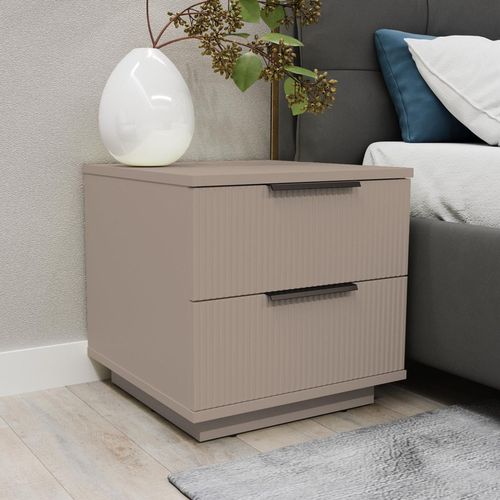 купить Тумбочка Bayro Napoli 500x500x500 Positano серый камень в Кишинёве 