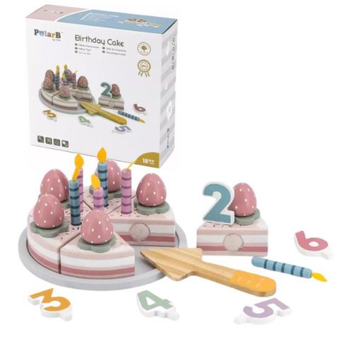 cumpără Set de construcție PolarB 44060 Set de joc din lemn Tortă, 25 piese în Chișinău 