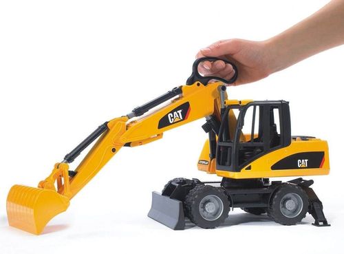 купить Машина Bruder 2445 Колесный экскаватор Caterpillar CAT, 42269 в Кишинёве 