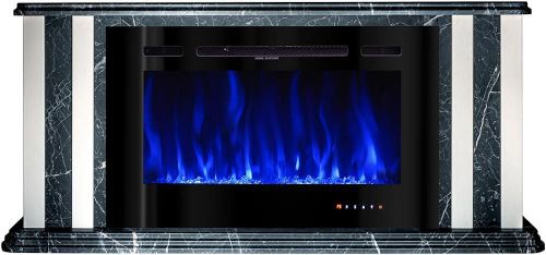 cumpără Șemineu electric ArtFlame Tatler & Adeli, 700x1500x270 mm, Nuc închis/Alb în Chișinău 