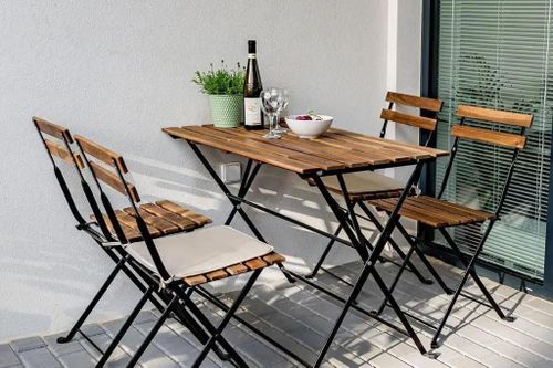 cumpără Mobilier pentru grădină ProGarden 55316 Set mobilier 5 unitati: masa 100X54XH71cm, 4 scaune 39X44XH79cm în Chișinău 