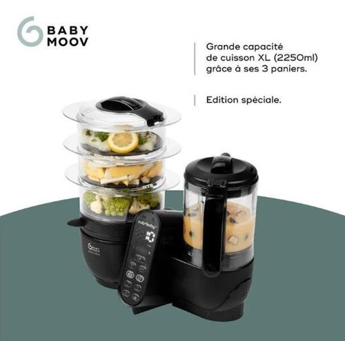 купить Пароварка-блендер Babymoov A001140 Robot multifunctional 5in1 Nutribaby (+) XL Mineral Black в Кишинёве 