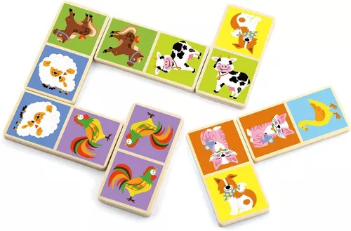 cumpără Joc educativ de masă Viga 51306 Domino Farm Animals în Chișinău 