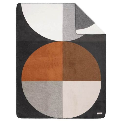 купить Домашний текстиль s.Oliver 2597/830 Jacquard Decke Dark grey/curry в Кишинёве 