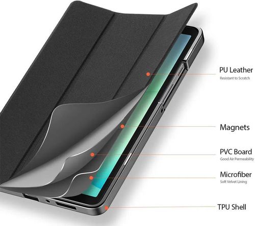 cumpără Husă p/u tabletă Dux Ducis Samsung Tab A11 / A9 DOMO, Black în Chișinău 