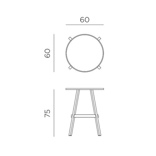 cumpără Masa Nardi COMBO 60 TABLE GESSO 40030.29.000 (Masa pentru gradina si terasa) în Chișinău 