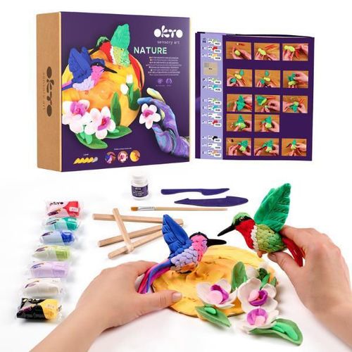 cumpără Set de creație Okto 20043 Set creativ DIY cu plastilină ușoară Colibri în Chișinău 