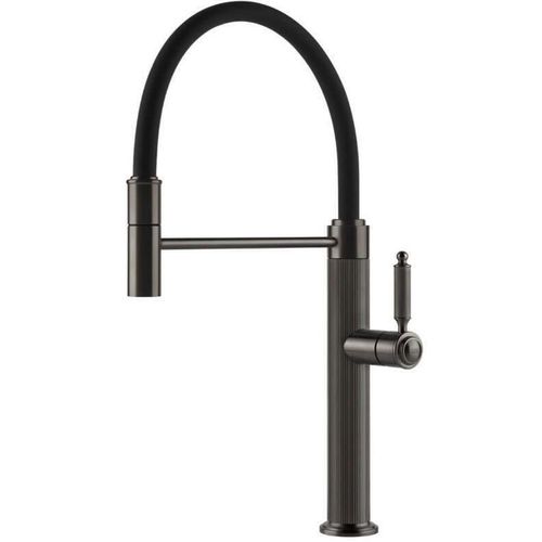cumpără Bateria bucătărie Gessi 60634-707 Venti20 Black Metal Brushed PVD în Chișinău 