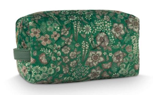 купить Несессер/косметичка Pip Studio 51.274.280 Coco Cosmetic Bag Medium Quilted Daisy Dreams Green 21.5x10x10.5cm в Кишинёве 