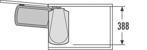 cumpără Feronerie pentru mobilă Hailo 3418071 Uno 18 stainless grey/black în Chișinău 