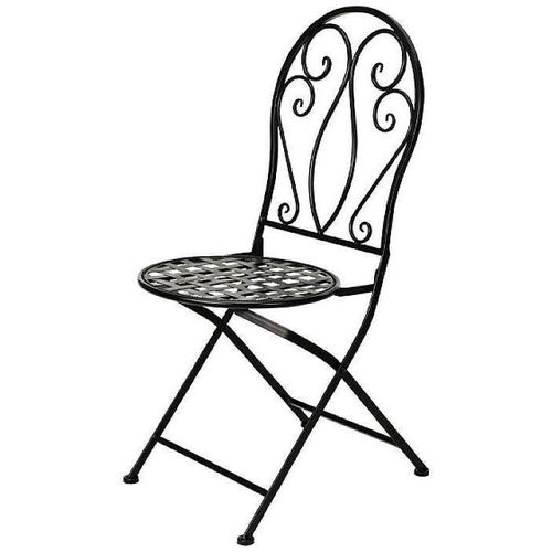 cumpără Mobilier pentru grădină Promstore 31003 Scaun din plastic pentru terasa 58x45x90cm, negru în Chișinău 