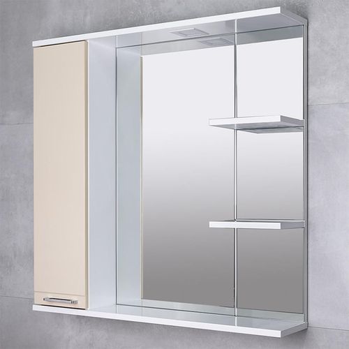 cumpără Oglindă baie Bayro Rivera 860x750 stâng bej în Chișinău 