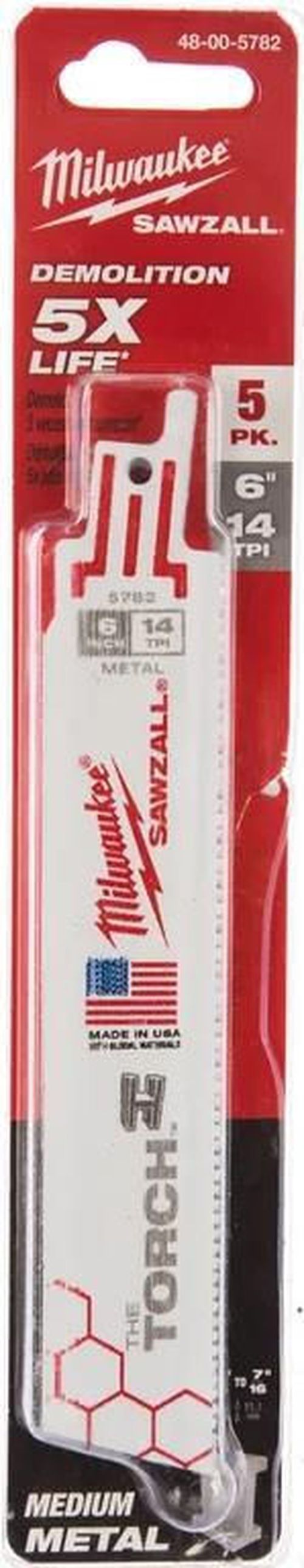 cumpără Accesoriu pentru fierăstrăie Milwaukee 48005782 lame fierăstrău sabie metal, 150x1,8mm, max 10mm (P.5) în Chișinău 