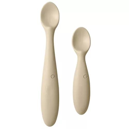 купить Посуда для кормления BIBS 4330245 Set 2 lingurite Vanilla в Кишинёве 