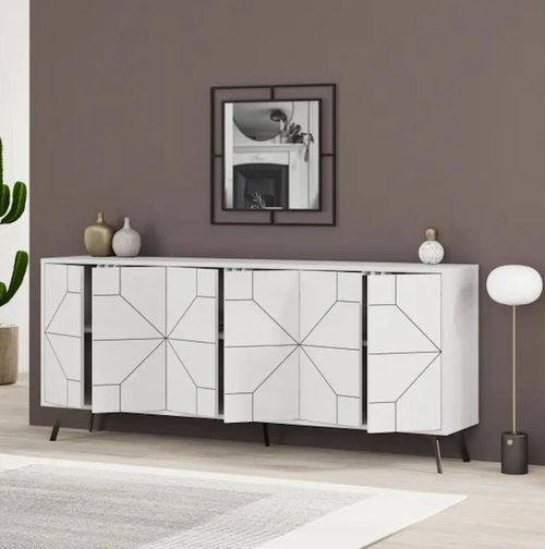 cumpără Casetieră Trendy Duna 183, Alb 184x77x35cm în Chișinău 