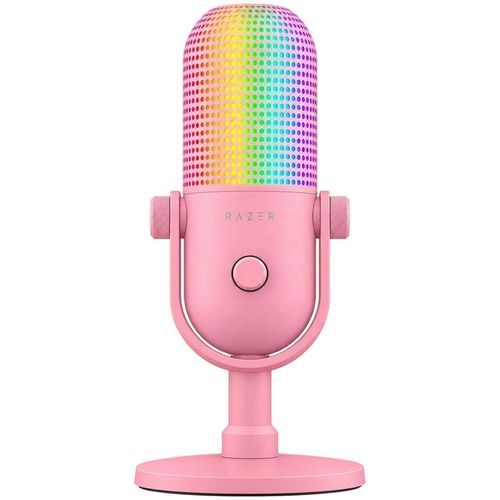 cumpără Microfon pentru PC Razer RZ19-05990300-R3M1 Seiren V3 Chroma 32-Bit DSP RGB Quartz Edition în Chișinău 