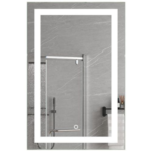 купить Зеркало для ванной Uniplast LM-111.5070 LED (dreptunghiulara cu janta) 50x70 cm в Кишинёве 