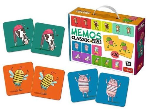 купить Настольная игра Trefl 02271 Jocul memos Animale, 36elem в Кишинёве 