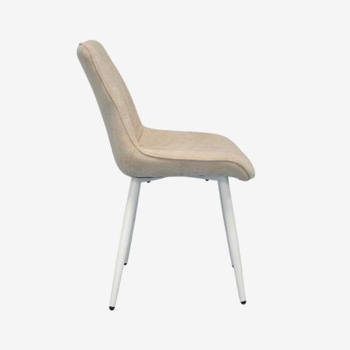 купить Комплект стол и стулья Evelin di Costacurta стол DT-531R Wh + 4 стула YTC-055Wh UF885-03 (Light beige) в Кишинёве 
