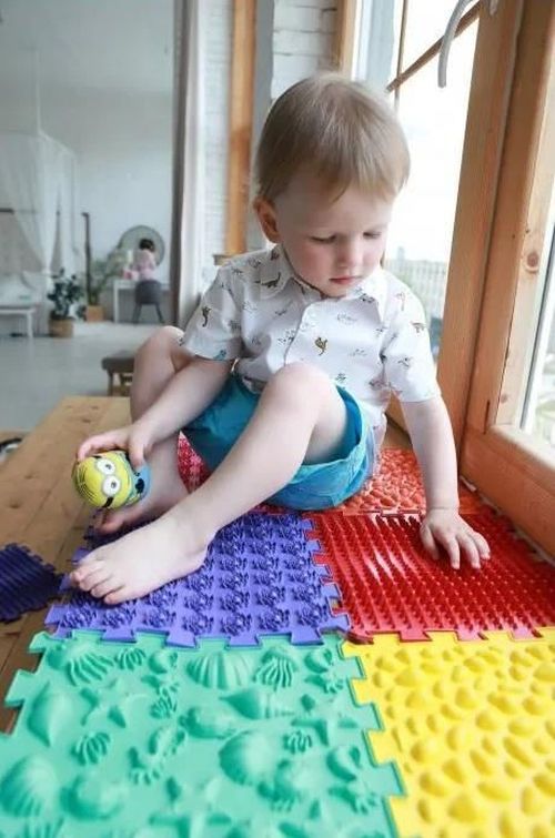 купить Коврик игровой Ortek 10175 коврик-пазл ортопедический -массажный MEGA MIX 16эл 26x26cm в Кишинёве 