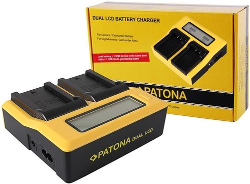 купить Зарядное устройство для фото-видео Patona 7683, Dual LCD USB Charger for Sony NP-FZ100 в Кишинёве 