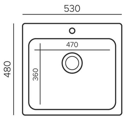 купить Мойка кухонная Tornado Quartz S530 White в Кишинёве 