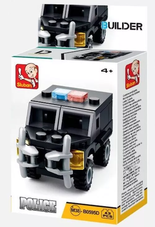 купить Конструктор Sluban B0595 Set de construcție Transportul poliției, 4 modele, de la 35 pînă la 43 elem. в Кишинёве 