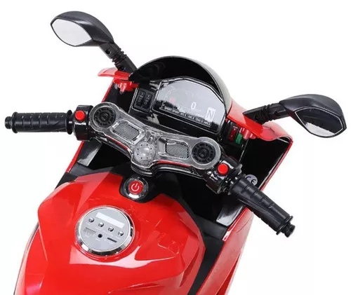 cumpără Mașină electrică pentru copii Golden Baby SX1628-G Motocicleta electrica 12V7AHx1&2x25W, roșie, GB2603 în Chișinău 