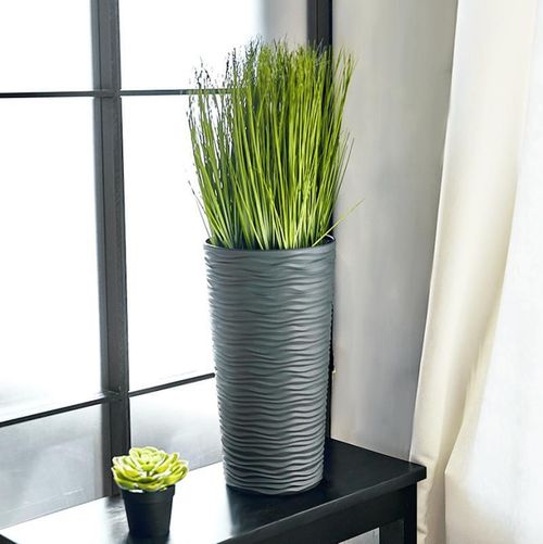 cumpără Ghiveci pentru flori Aleana 115046 Fiujin d22x41.5 cm, granit în Chișinău 