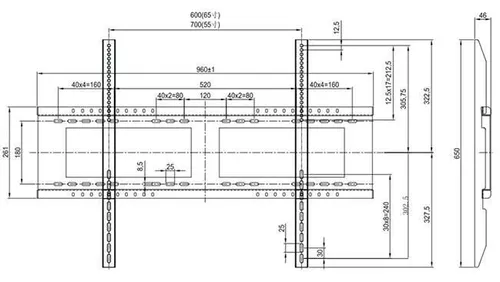 cumpără Suport TV de perete Viewsonic VB-WMK-001-2C, Wall mount în Chișinău 