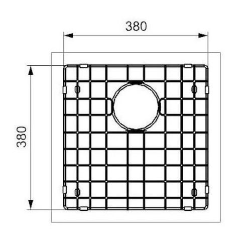 cumpără Accesoriu pentru chiuvete de bucătărie Reginox R30639 Bottom grid Gun Metal în Chișinău 