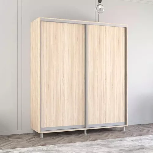 купить Шкаф Mobildor-Lux Раздвижные двери Aron-S из ДСП (190x60x230H см) Sonoma в Кишинёве 