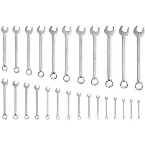 cumpără Set de unelte de mână Hoegert HT1W496-1 ключи комбинированные 6-32 мм, 26 шт., сталь CrV, DIN 3113 в сумке с подвесом în Chișinău 