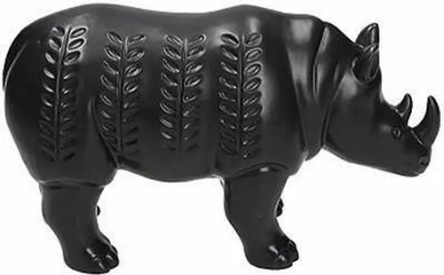 cumpără Decor Andrea Fontebasso 48858 Статуэтка Носорог 22cm H13cm, черный, керамика în Chișinău 